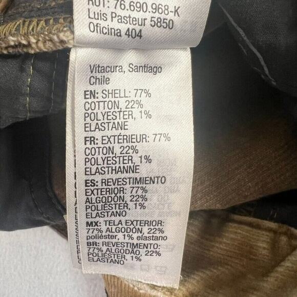 Quicksilver Jeans Pants Mens 28 Brown Straight Tapered Fit Corduroy - Picture 15 of 16